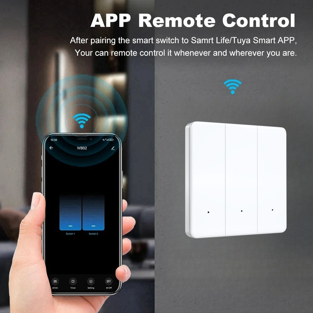 Doodle European standard ZigBee key-operated smart switch with Alexa voice control for European and British standards smart wall switch